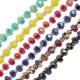 Perle de Verre Facettée 4 mm/3 mm Ø0.9 mm (~150 Pièces)