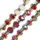 Glass Bead Faceted 4mm/ 3mm Ø0.9mm (~150pcs)