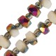 Glass Bead Faceted 6mm/ 3.5mm Ø1.3mm (~100pcs)