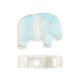 Entrepieza de Cristal Elefante 13x11mm(Ø1mm)
