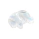 Entrepieza de Cristal Elefante 13x11mm(Ø1mm)