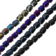 Glass Bead Tube Faceted 5x6mm Ø1.2mm (~100pcs)