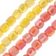 Glass Bead Tube Faceted 5x6mm Ø1.2mm (~100pcs)