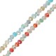 Perle en Cristal de Verre Ronde Facettée 3 x 2.5 mm Ø 0.7 mm (~160 Pièces)