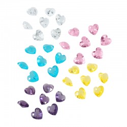 Breloque en Verre en Forme de cœur 5 mm