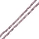 Glass Crystal Bead Round Faceted 4x3mm Ø0.9mm (~118pcs)