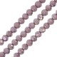 Glass Crystal Bead Round Faceted 4x3mm Ø0.9mm (~118pcs)