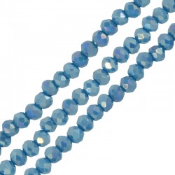Perline di Cristallo di Vetro Sfaccettate Rotonde 3.2 mm Ø ~0.8 mm (~160 Pezzi)