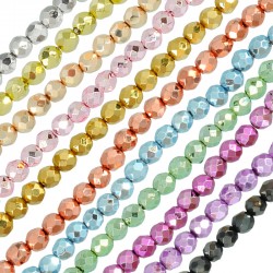 Perline di Cristallo Sfaccettate 2 mm Ø ~0.4 mm (~170 Pezzi)