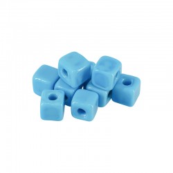Glass Bead Cube 10mm Ø~4mm