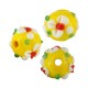 Glass Bead Round with Flowers 12mm Ø2.2mm