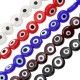 Glass Bead Round with Evil Eye 8mm Ø1.2mm (~60pcs/string)