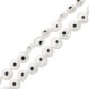 Γυάλινη Χάντρα Στρογγυλή Μάτι 8mm Ø1.2mm (~60τμχ/κορδόνι)