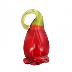 Glass Charm Pomegranate 12x22mm