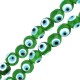 Glass Bead Round Evil Eye 10mm Ø2.2mm (30pcs)