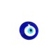 Glass Pendant Round with Evil Eye 30mm