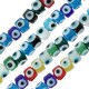 Glass Spacer with Evil Eye 7x9mm Ø1.6mm (~40pcs)