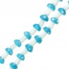 Turquoise/Blanc