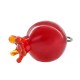 Glass Charm Pomegranate ~14x18mm