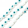 White/ Turquoise/ Green/ Black