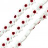 White/ Light Red/ Black