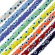 Glass Spacer with Evil Eye 8x6mm Ø~1mm (~64pcs)