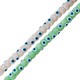 Glass Spacer with Evil Eye 8x6mm Ø~1mm (~64pcs)