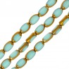 Opaque Turquoise/ Gold