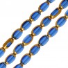 Transparent Blue/ Gold