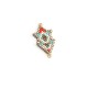 Connettore di Perline Giapponesi Rombi 15x26mm
