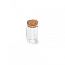 Glass Bottle with Cork 30x50mm
