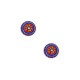 Cabochon en Verre à dos plat rond Mandala 12 mm
