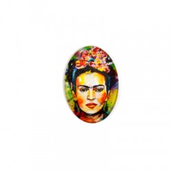Cabochon en cristal figure 25x35mm