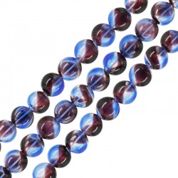 Cuentas de Vidrio Soplado a Boca Redondas de 13 mm Ø~1,8 mm (~31 Unidades)