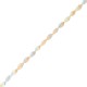 Perle en Verre Ovale 12 x 25 mm Ø ~ 1.7 mm (~ 15 Pièces)