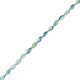 Φυσητό Γυαλί Χάντρα Οβάλ 12x25mm Ø~1.7mm (~15τμχ)