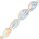 Glass Bead Oval Irregular 12x20mm Ø~1.8mm (~20pcs)