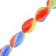 Glass Bead Oval Irregular 12x20mm Ø~1.8mm (~20pcs)