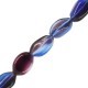 Glass Bead Oval Irregular 12x20mm Ø~1.8mm (~20pcs)