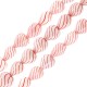 Glass Bead Heart Red 20x22mm Ø~2.5mm (~20pcs)