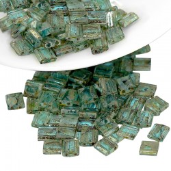 Miyuki Tila Χάντρα Τετράγωνη 5mm/1.9mm (8gr~97τμχ) (4506)