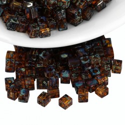 Perle Carrée Miyuki Cube 4 mm (20 g ~ 220 Pièces) (4502)