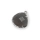 Charm en Laiton Irrégulier avec Pierre en Verre 15 x 18 mm