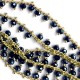 Catena con Perline in Mezzo Cristallo Sfaccettate 3mm (~180pz/mtr)