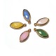 Brass Teardrop Setting with Glass Stone 7x15mm with