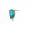 Gold/ Aqua Blue