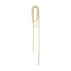 Boucle D'Oreille en Laiton avec Cristaux 12 x 145 mm