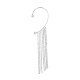 Brass Earring with Crystals 34x140mm