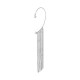 Brass Earring with Crystals 34x140mm