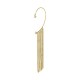 Brass Earring with Crystals 34x140mm